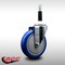 Service Caster 5'' SS Blue Poly Wheel Swivel 7/8'' Expanding Stem Caster SCC-SSEX20S514-PPUB-BLUE-78 - alternate 4